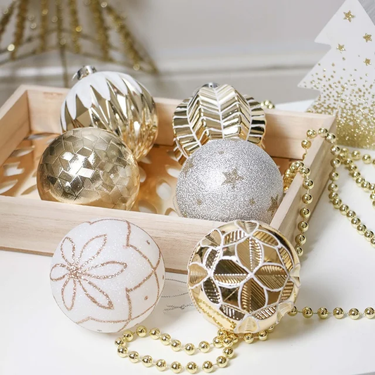 White, Gold, and Silver Balls