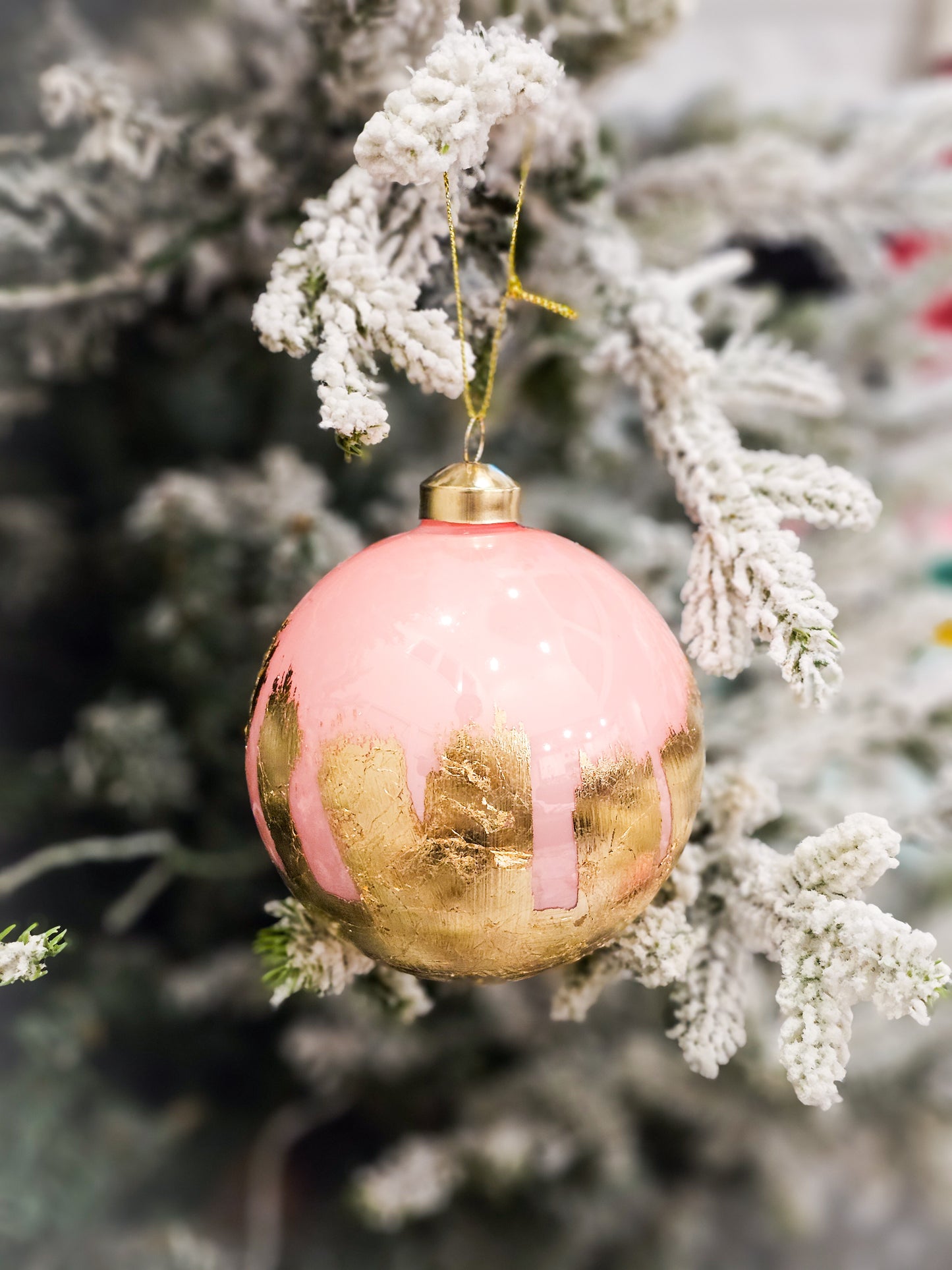 Gold and blush bauble