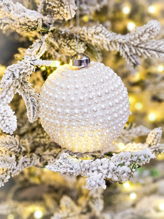 Pearly glass bauble